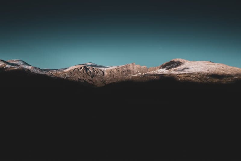 Expansive mountain vista stretching to the horizon