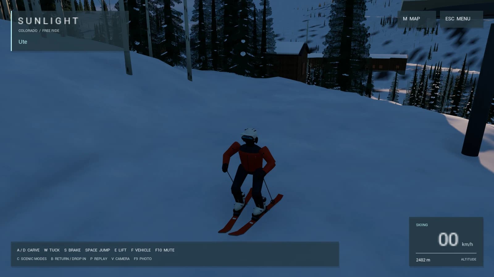 Blue hour on the mountain