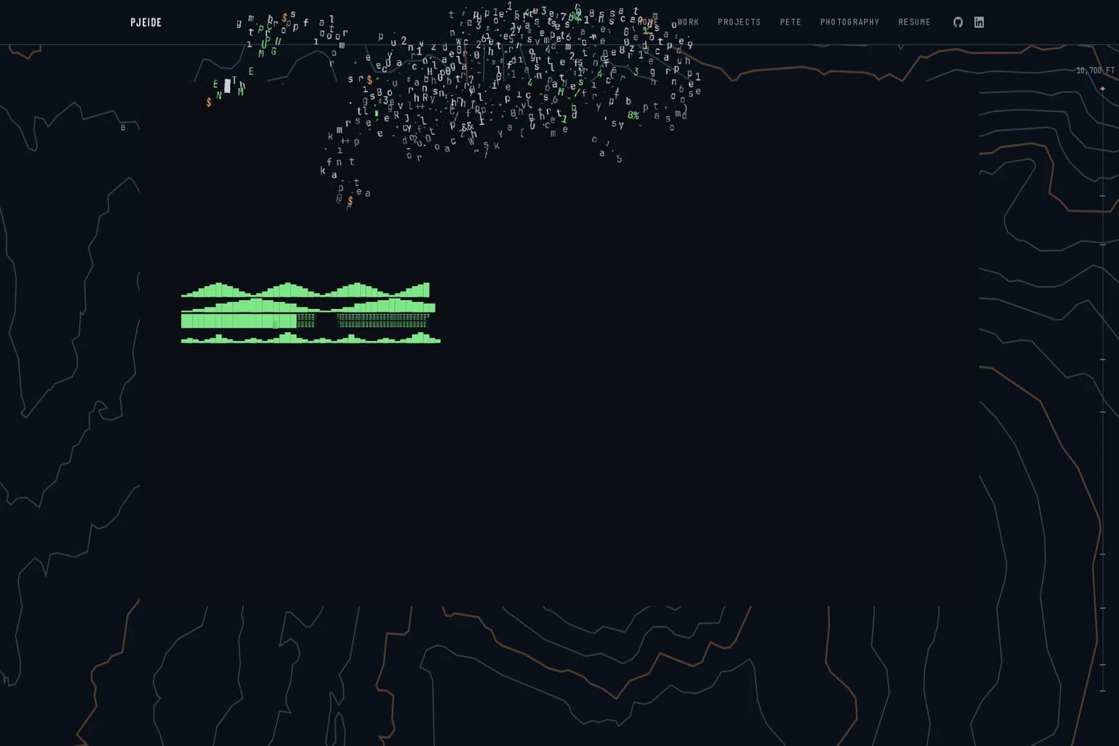 Flock: letters lifted off the terminal, wheeling as a murmuration