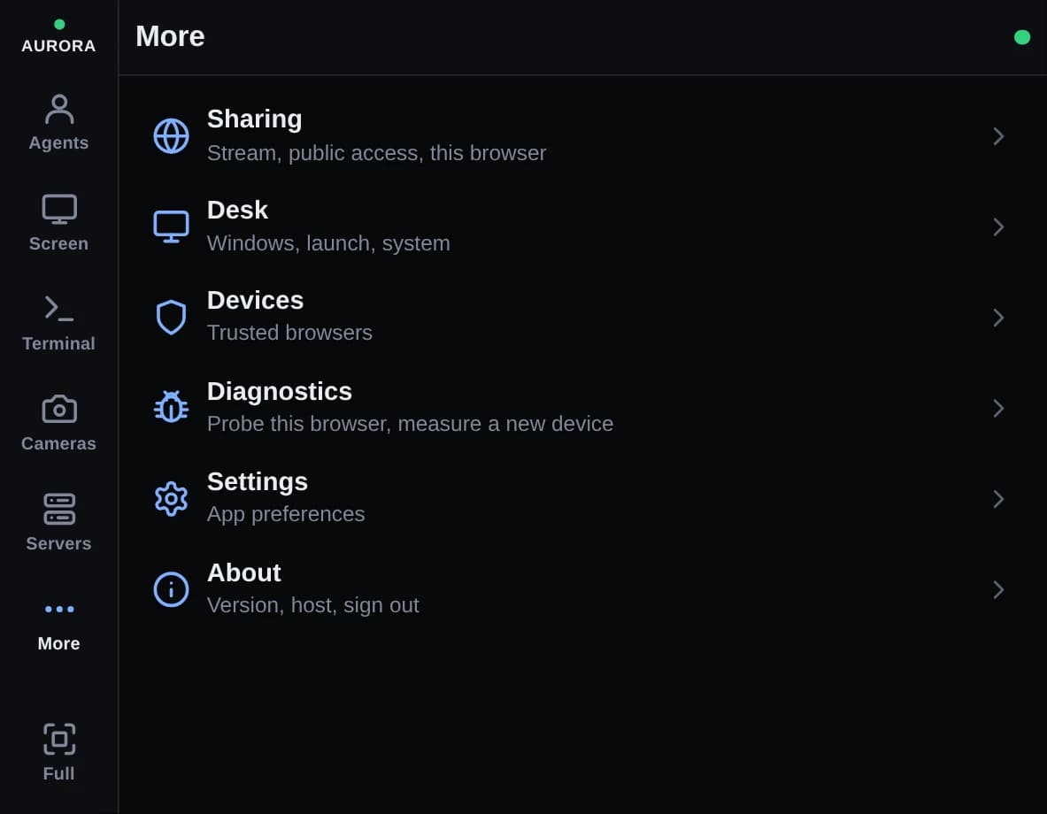 Home view at the Tesla windowed viewport