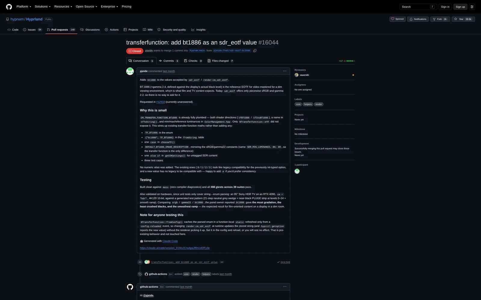 Upstream pull request 16044 adding bt1886 as an sdr_eotf value