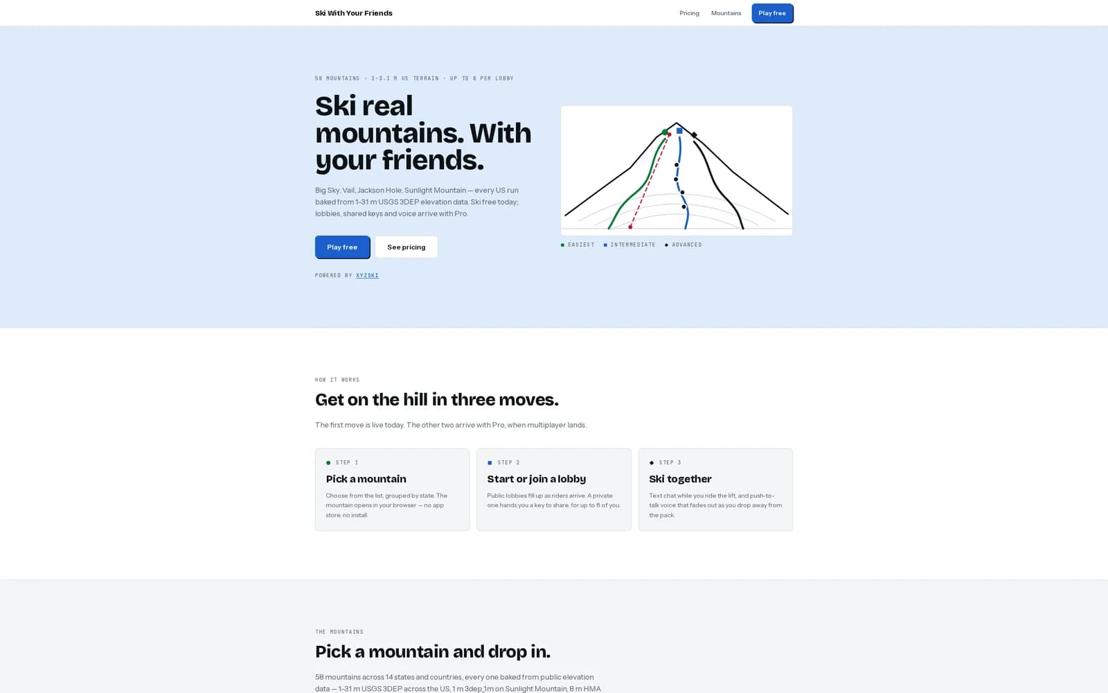 skiwithyourfriends.com landing page